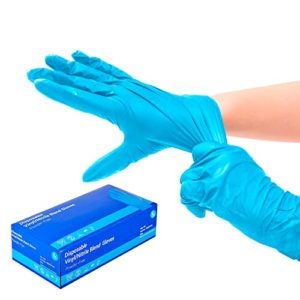 Mejor Precio En Guantes De Nitrilo Azul En El Area De Ferreteria