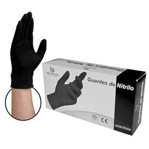 Compara 8211 Guantes De Nitrilo Largos Con El Area De Seguridad Industrial