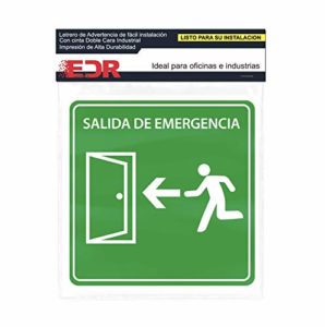 Comparamos Para Letrero Salida De Emergencia De El Area De Seguridad Industrial