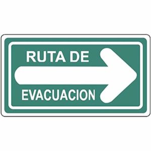 Catalogo De Ruta De Evacuacion Derecha En Esta Area De Seguridad Industrial